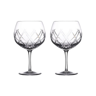 Gin Journeys Olann Balloon Glasses 22 Oz, Set of 2