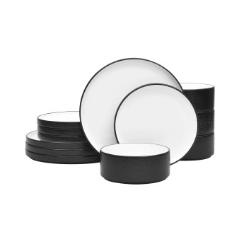Colortex Stone 12-Pc. Dinnerware Set, Service for 4