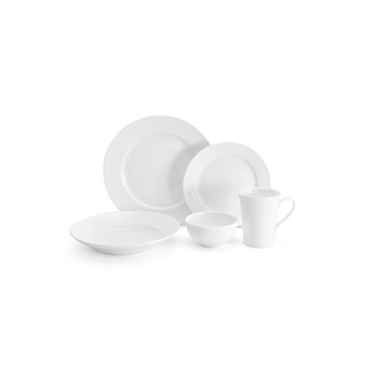 Lucerne White 40 Piece Dinnerware Set, Service for 8