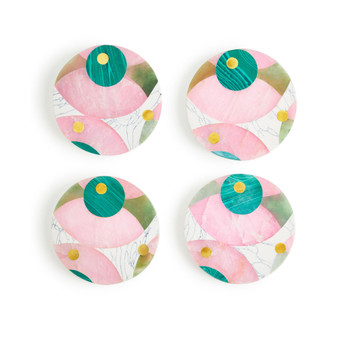 Brilliance Marble Coasters, Set of 4