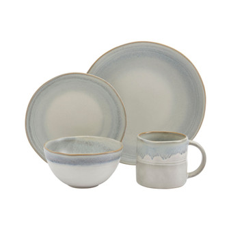 Reactive Glaze/Ramsay 16-PC Dinnerware Set, Service for 4