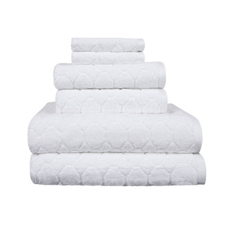 Odessa Jacquard Oval Panes Bath Towel Set, 6 Piece