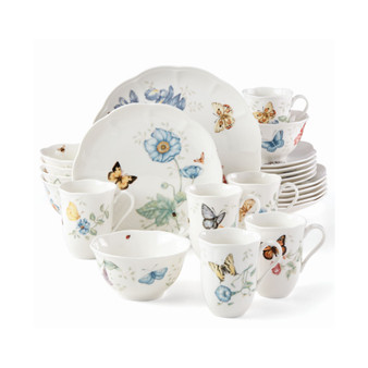 Butterfly Meadow 24-PC Dinnerware Set, Created for Macy's