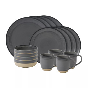 Crafted by Royal Doulton Brushed Glaze 16 Pc Dinnerware Set