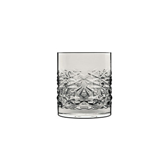 Mixology 12.75 Oz Textures Double Old Fashion Glasses, Set of 4