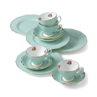 Polka Rose 12-Piece Set