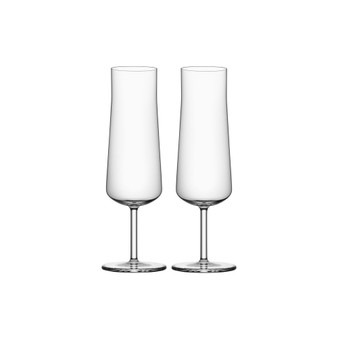 Informal Champagne Glass Set, 2 Pieces