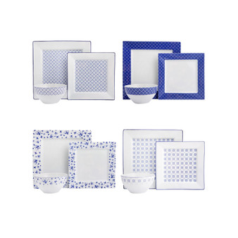 Blue Passion 12-Piece Dinner Set