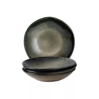 Organic 4 Deep Plates Set, Service for 4