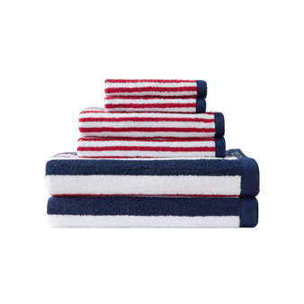 Mackenzie Cotton Terry 6 Piece Towel Set
