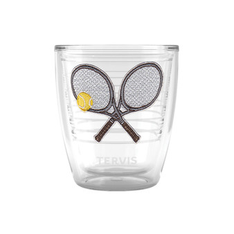 Tervis Tennis Clay Court Collection Brown Grip Doubles Made in USA Double Walled  Insulated Tumbler Travel Cup Keeps Drinks Cold & Hot, 12oz, Brown Grip Doubles