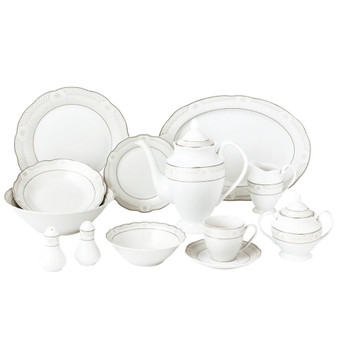Atara Wavy 57-PC Dinnerware Set, Service for 8