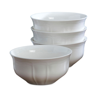 Dinnerware, Set of 4 Antique White Cereal Bowls