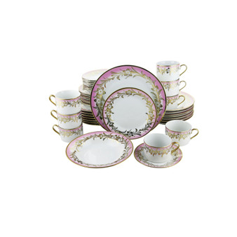 Flowers 40 Piece Dinnerware Set