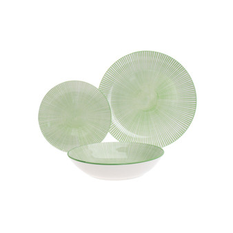 Light green 12-PC  Dinnerware Sets, Service for 4