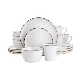 Alejandro 16 Piece Stoneware Dinnerware Set, Service for 4