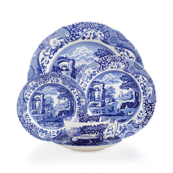 Blue Italian 5-Piece Place Setting