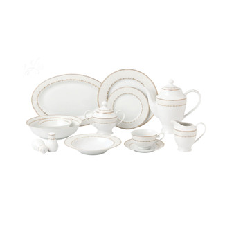 Dinnerware Fine China Service for 8 People-Lia, Set of 57