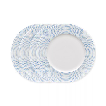 Hammock "Stripes" Rim Dinner Plates, Set of 4