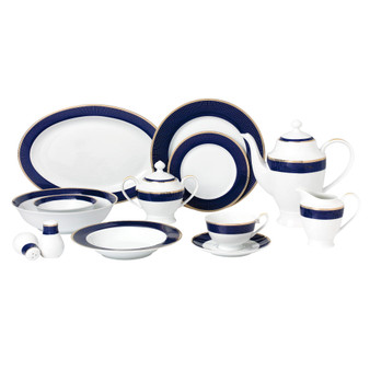 Midnight 57-Pc. Dinnerware Set, Service for 8