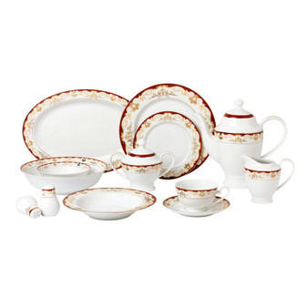 Mabel 57-PC Dinnerware Set, Service for 8