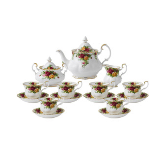 Old Country Roses Tea Set, 15 Pieces