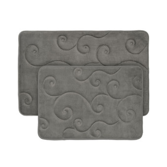 Home 2 Piece Memory Foam Bath Mat Set