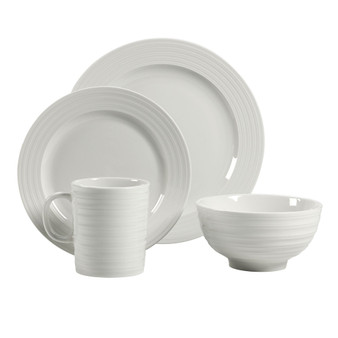 Ligne Blanc 16 Piece Dinnerware Set