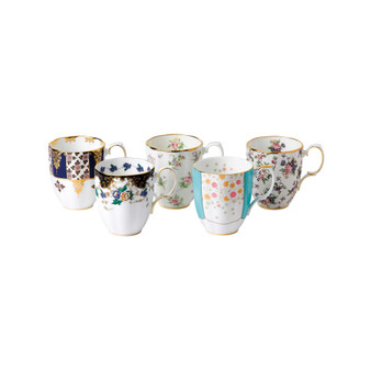 100 Years 1900-1940 5-Piece Mug Set