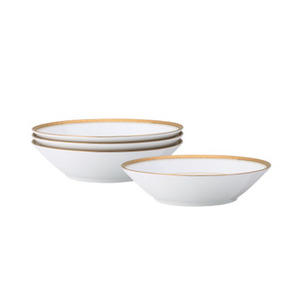Charlotta Gold Set of 4 Soup Bowls, Service For 4