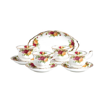 Old Country Roses 9 Piece Hostess Set