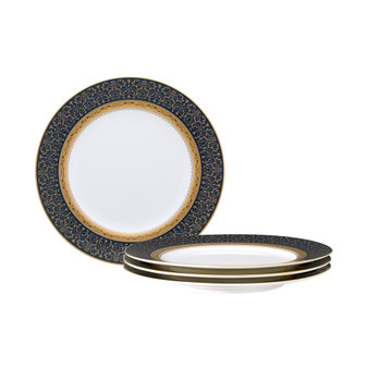 Odessa Cobalt Gold Set of 4 Accent Plates, Service For 4