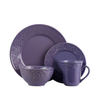 Lilac Fields 16 Piece Dinnerware Set