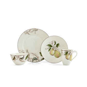 Nature's Bounty Pear 4 Piece Place Setting