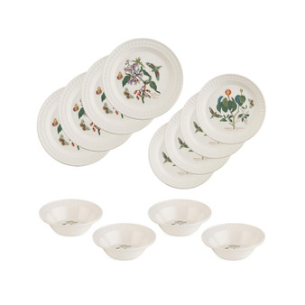 Botanic Garden Harmony  Emerald 12 Piece Dinnerware Set