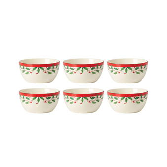 Holiday Dessert Bowl, Set of 6