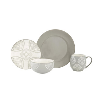 Velma 16 Piece Dinnerware Set, Service for 4