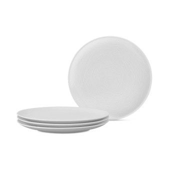 Swirl Coupe Dinner Plates, Set of 4