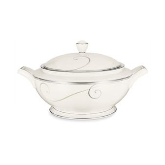 Dinnerware, Platinum Wave Covered Vegetable Bowl