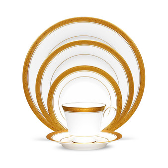 Crestwood Gold 5 Piece Place Setting