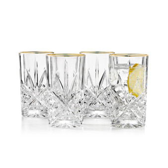 Dublin Gold Highball Glasses, Set of 4