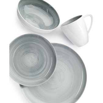 Savona Grey 4-Piece Place Setting