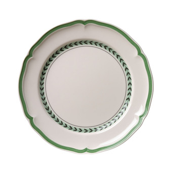 French Garden Green Lines Dinner Plate