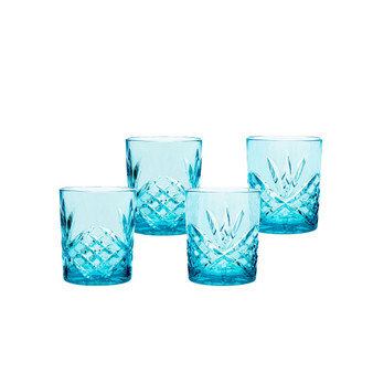 Dublin Acrylic Old Fashion Glasses, Set of 4