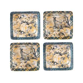 Harvest Gatherings 4 Piece Canape Plate