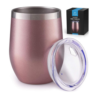 12oz Insulated Wine Tumbler With Lid