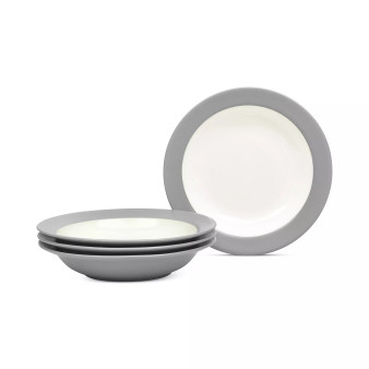 Colorwave Pasta/Rim Soup Bowls, Set of 4