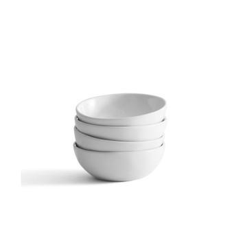 Everyday Whiteware Soup Cereal Bowl 4 Piece Set
