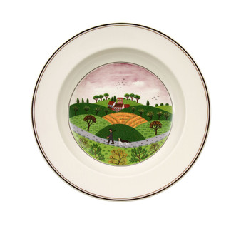 Design Naif Rim Soup Bowl Hunter & Dog