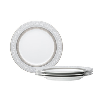 Crestwood Platinum Set of 4 Accent Plates, Service For 4
